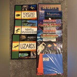 Assorted kids life science books. Plus space origami NEW Book